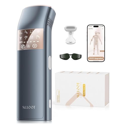 25J Depiladora Laser, Depiladora Luz Pulsada Mujer Hombre con TRIPLE Pulso, 12 cm² Indolora Zafiro 3℃ Hielo Enfriamiento, Depilación Permanente para Cara, Axilas, Bikini（Azul marino）