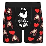 Gemusterte Boxershorts Für Herren - Männer Unterwäsche Mit Gesicht Personalisiert Boxer Briefs...