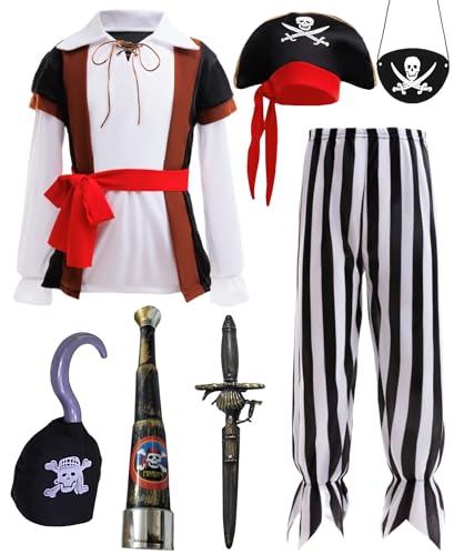 Pirate Costume Kids Pirate Role Play Dress Up Boys Halloween