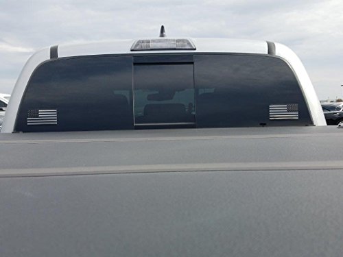 Eyecatcher Usa Flag Emblem Decal Black - 2 Pack #TOP4