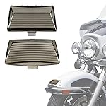ANONEMOTO-2Pcs-Smoked-Fender-Tip-Lens-Mud-Guards-Covers-Lens-Compatible-for-Harley-Davidson-Electra-Glide-Heritage-Softail-Touring-Front-Rear