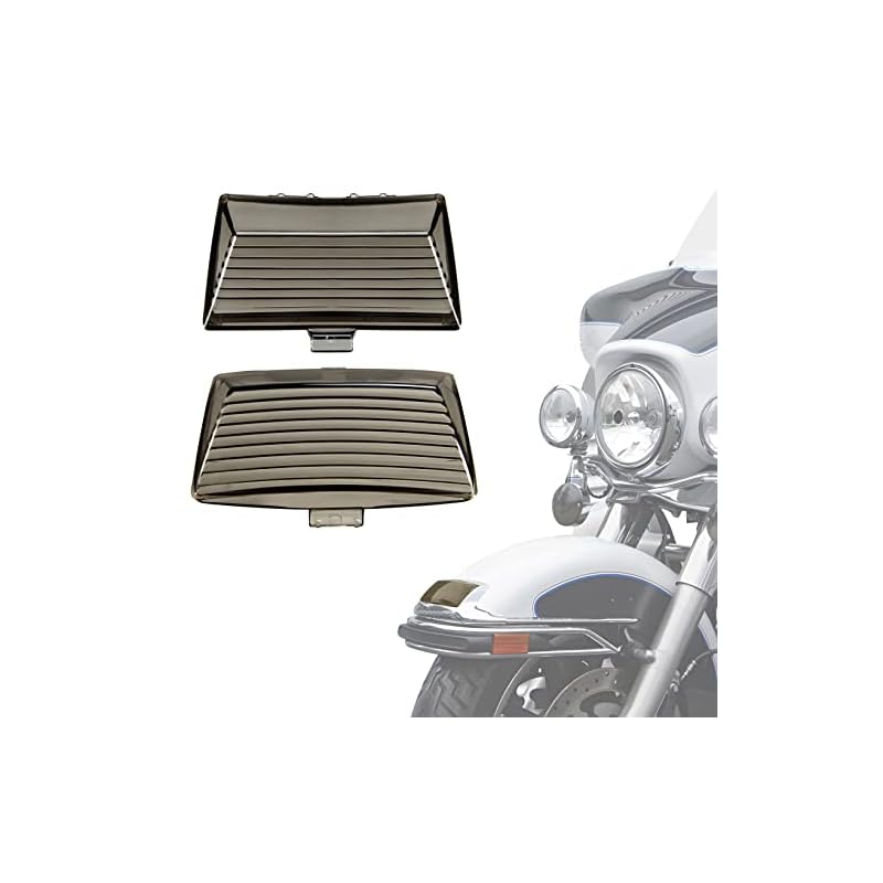 Anonemoto-2Pcs-Smoked-Fender-Tip-Lens-Mud-Guards-Covers-Lens-Compatible-For-Harley-Davidson-Electra-Glide-Heritage-Softail-Touring-Front-Rear 41fhm1v4kul. sl500 . ss800