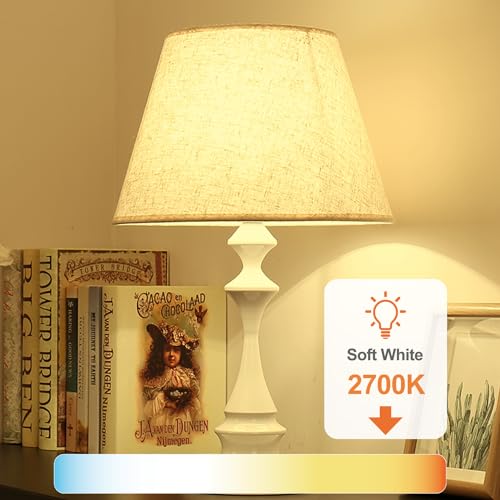 TJOY 6 Pack A19 LED Light Bulbs, 60 Watt Equivalent LED Bulb, Soft Warm White 2700K, Efficient 9W, E26 Standard Base, Non Dimmable Energy Saving Lightbulb, 800LM, 80 CRI, 120V, UL Listed - Image 4