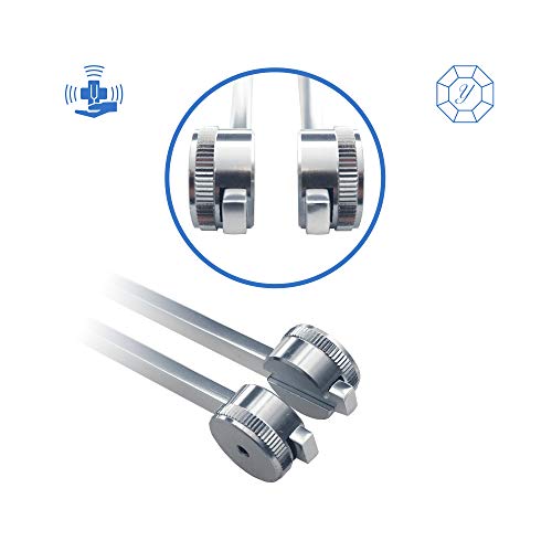 Yommi 128 Hz Tuning Fork Medical Healing Instrument - Aluminum Sensory Tuning Forks For Healing Chakra Set - Soft Bag Human Biofield Diapason Therapy, Stress Reliever, 256 Hz #TOP5