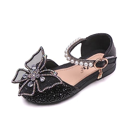 Girls Sandals Little Kids Glitter Dress Shoes Butterfly Sequins Princess Flat Shoes Toddler Wedding Party Dance Shoes