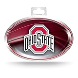 Rico Industries NCAA Ohio State Buckeyes Metallic Team Logo Sticker