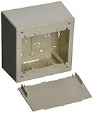 Panduit JBP2DIW 2-Gang Deep Outlet Box, Off White, 2-Piece