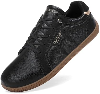 TARELO Barfußschuhe Damen Breite Zehenbox Turnschuhe Zero Drop Minimalistische Walking Schuhe Freizeit Leichte Barfuss Schuhe Größe 36-41
