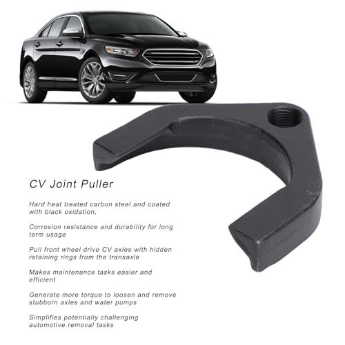 KIMISS 63mm/2.48in CV Joint Puller, CV Axle Removal Tool Carbon Steel Wheel Drive Axle Pulley CV Joint Slide Hammer Adapter for 5/8in X 18 Thread Hammer(Black) - Image 2