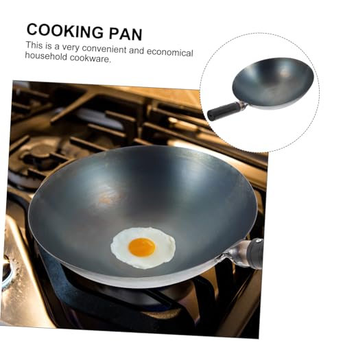 Wok para cocina LIFKOME con mango ergonómico negro miniatura 5