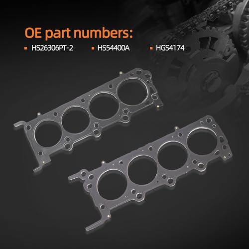 Image of Engine Cylinder MLS Head Gasket Set, HS26306PT-2 HS54400A, Fits for Ford F150 F250 F350 Expedition, Fits for Lincoln Navigator /Mark Lt, 2004-2006, HGS4174, 5.4L 24V SOHC