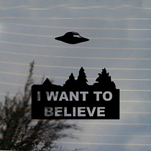 Cosplay & Fan Gear I Want to Believe Vinyl Decal (Black)