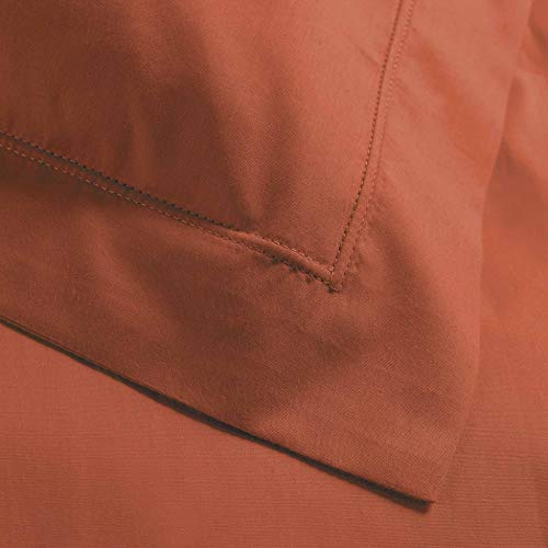 douceur d'intérieur, Pillowcase (50 x 70 cm) Percaline Terracotta, Cotton Percale - Image 3