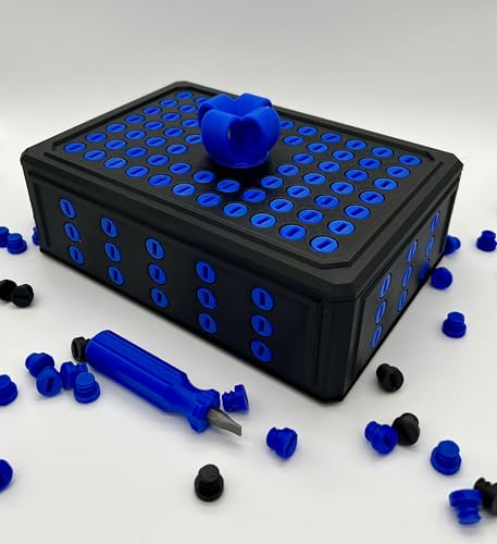Large Gift Box with Screwdriver, Black/Blue