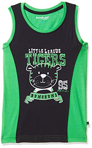 Image of Bumchums Boy's Regular fit T-Shirt (Assorted) (Color & Print May Vary)