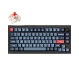 【国内正規品】Keychron V1 Max QMK/VIAワイヤレス・カスタムメカニカルキーボード、2.4 GHz/Bluetooth 5.1/有線接続、USレイアウト、RGBライト、ホットスワップ対応Gateron Jupiterメカニカルスイッチ/ガスケットマウント搭載/Mac Windows Linux対応 (Gateron Jupiterメカニカル赤軸（ホットスワップ）)