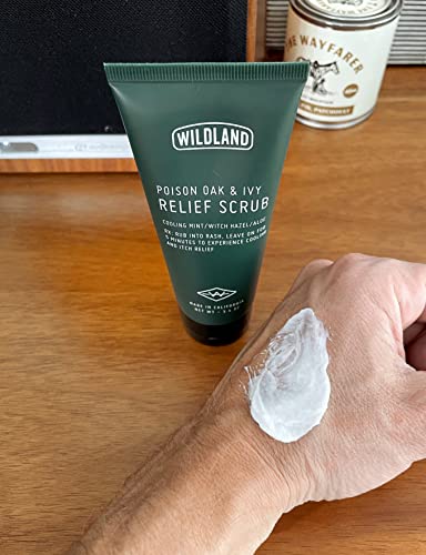 Wildland Poison Oak & Poison Ivy Treatment Scrub | Strongest Relief From Itching And Rash | Natural Urushiol Remover With Essential Oils | Removes The Most Stubborn Oil Exposure | 3.4 Oz Tube #TOP5