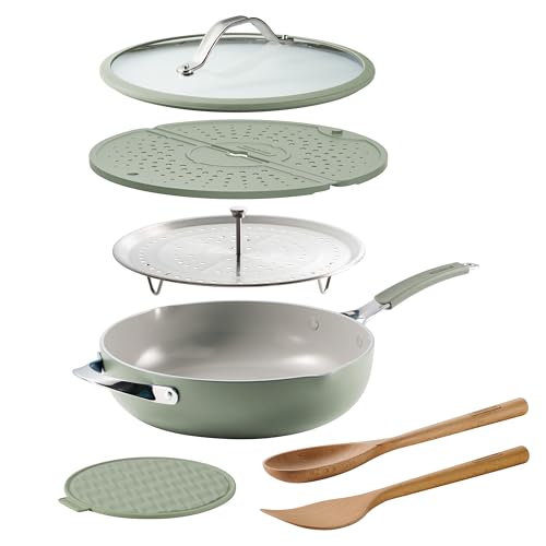 Image of Tramontina Vue All-in-One Plus Pan Set, 5-Qt Ceramic Non Stick Cooking Pan