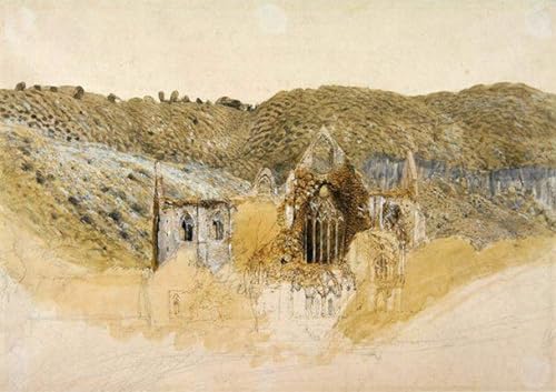 Affiche Toile Arts Abbaye de Tintern Impressions Artistiques Haut de Gamme Bureau 60x90