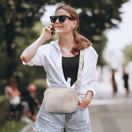 Image of APHISON Crossbody Bags for Women Trendy,Vegan Leather Small Crossbody Purses Shoulder Handbags with Adjustable Strap