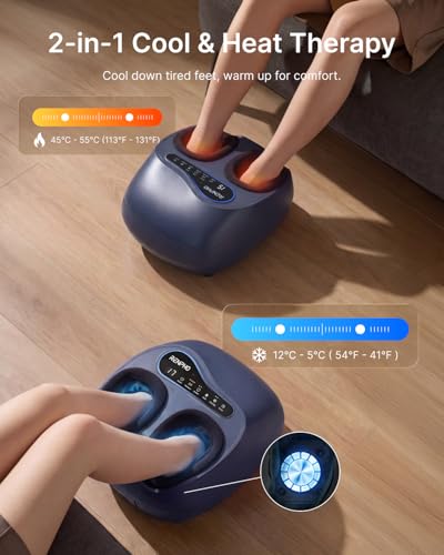 Image of RENPHO Thermacool 2-in-1 Foot Massager with Heat & Cold Foot Massager Machine with Heat [2026 Upgraded]
