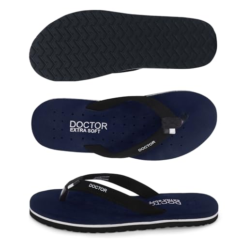 Image of DOCTOR EXTRA SOFT House Slipper for Women's Care Dr Orthopaedic Super Comfort Fitting Flat Cushion Chappal Flip-Flop for Ladies & Girl's