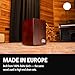 Jam Cajon Box Drum with Snare and Bass Tone for Acoustic Music — MADE IN EUROPE — Baltic Birch Wood, Play with Your Hands, 2-YEAR WARRANTY