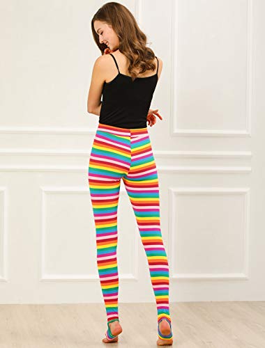 Leggings elásticos mujer pantalones estribo yoga cintura alta mallas deportivas XS 4