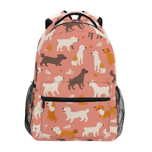 Sac à dos scolaire chiens mignon fini les cahiers pliés pour garçons filles