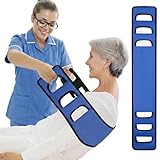 Elfzone Transfer Sling for Elderly and Disabled - Gait Belt，Transfer Belt for Elderly and Disabled,Gait Belts for Seniors, Body Wheelchair Lift Mobility Standing Aid for Patients (Blue)