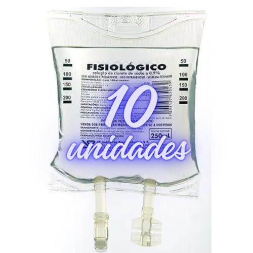 10 UNIDADES SOLUÇÃO FISIOÓGICA 250 ML JP