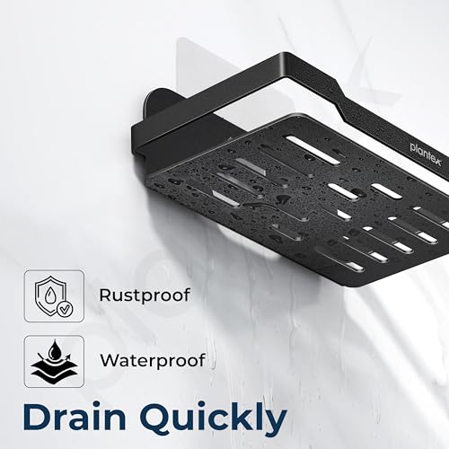 Image of Plantex Self Adhesive Soap Dish for Bathroom /Stainless Steel Soap Holder for Washbasin /Soap Stand Without Drill /Bathroom Accessories - Pack of 1 (Black)