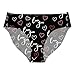 Women'S Valentine'S Day Diy Printed Briefs - Sexy Low Rise Soft Comfortable Fashion Underwear For Romantic, White,L