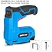Cordless Electric Staple Gun 4V & Brad Nailer 2-in-1 Kit Rechargeable Lithium-ion Battery with USB Charger for Upholstery, Woodworking, DIY Projects & Home Repairs
