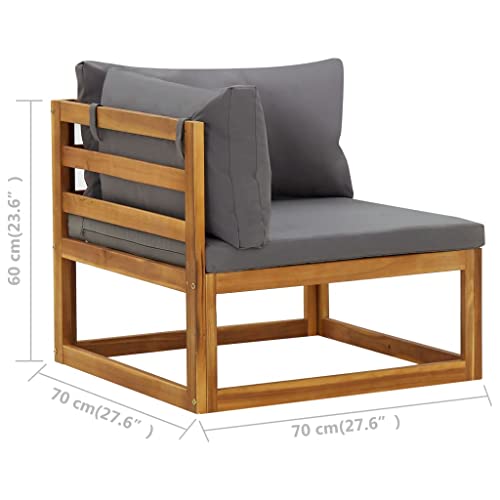 image for vidaXL 2X Sectional Corner Sofas Lounge Sofa Patio Outdoor Garden Back