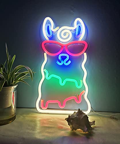 BYOSEKA Acrylic Neon Sign, Multicolor Decorative Wall Art, USB Powered Fruit Sign, 15.7 inches * 8.7 inches, Modern Style, for Office, Bedroom, Party Decoration