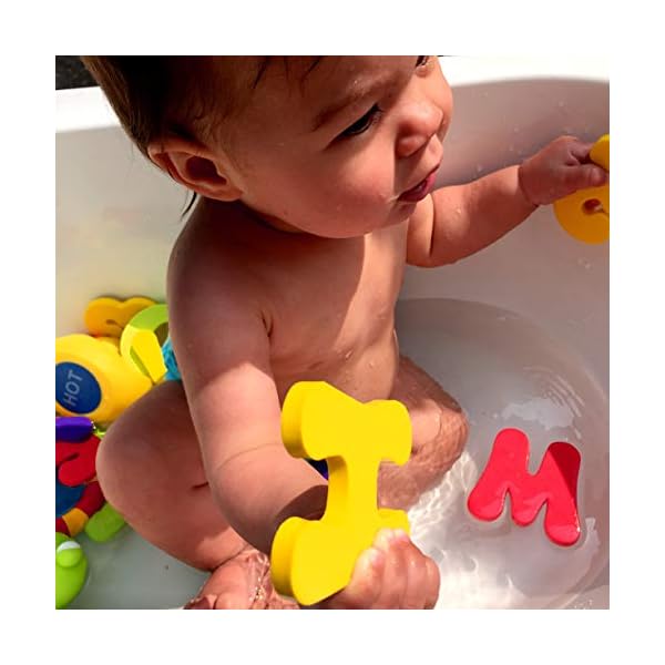 Nuby - Spielzeug Bade-Buchstaben, mehrfarbig - 12m+ – Bild 5
