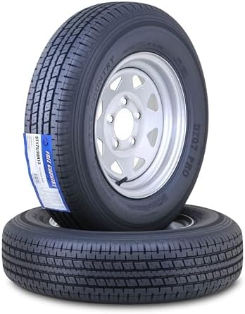 Free Country Trailer Tire Wheel ST175/80R13 8PR 97N 5X4.5" Silver...
