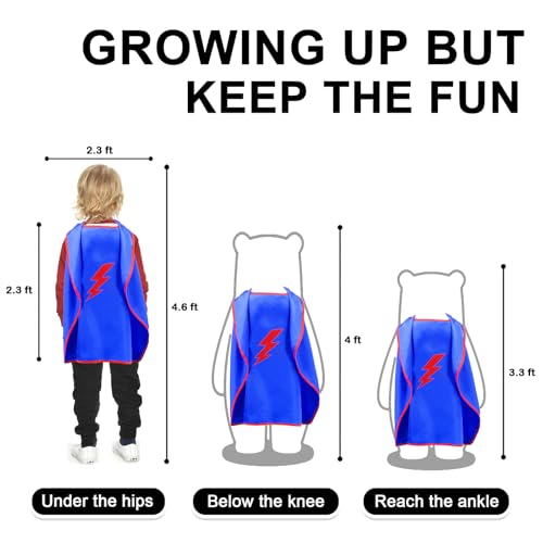 iROLEWIN Star Superhero-Capes and Masks for Kids Party Favors - 12 Bulk Pack Super-Hero Dress-Up Costumes for Girls Boys Play Gifts by iROLEWIN - Used condition - Image 9