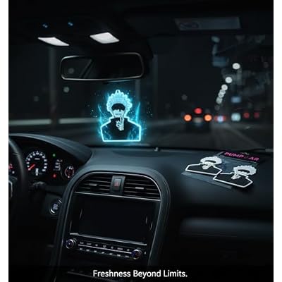 PumpCar 2 pieces Gojo double-sided hanging Japanese anime cherry-scented car air freshener Cool anime hanging for rearview mirror Car Interior Accessories Gifts, purple
