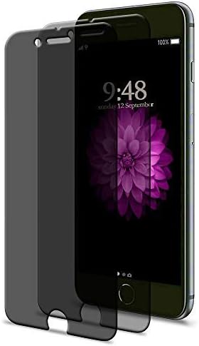 [2 Pack] iPhone 6 Plus / 6s Plus Privacy Screen Protector, GPROVA [Anti Spy][Anti-Glare][Anti-Fingerprint][Anti-Scratch] No Bubble Ballistic Tempered Glass HD 2.5D Curve Edge Screen Protector 5.5"