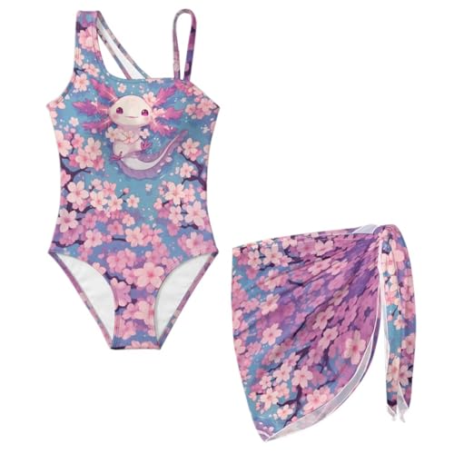 Maillot de bain une pièce filles fini les coups de vent avec le cache-maillot 7-18 ans