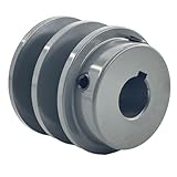 Saelno 2AK20-5/8 Double Groove Pulley,v Belt Pulley 5/8 inch bore 2' OD,Mechanical Pulleys cast Iron for A AX 3L 4L V-Belts,2AK2058 Pulley