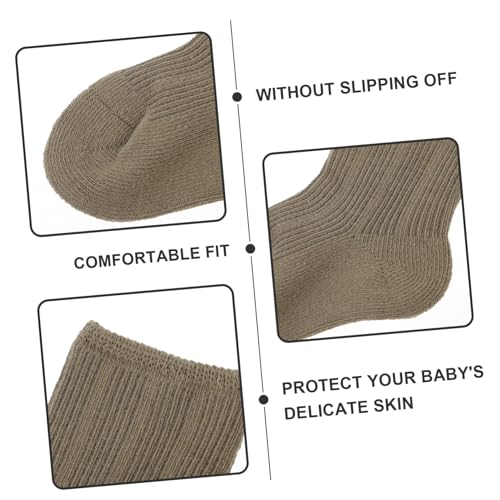 KESYOO Toddler Winter Socks for Baby Boys and Girls 3 Pairs Set Warm Cotton Mid-Calf Socks Suitable for Newborns and Infants for Cold Weather2
