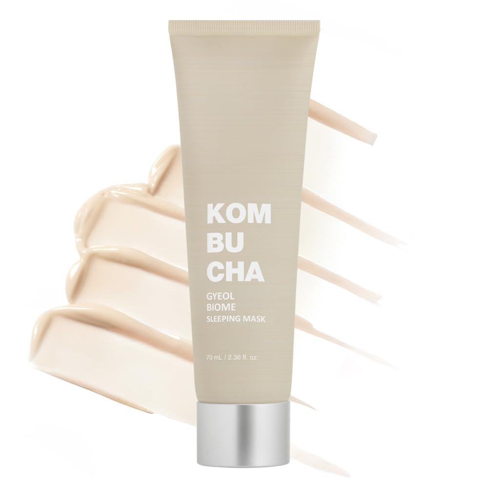 ELISHACOY Kombucha Gyeol Biome Sleeping Mask - Kombucha Overnight Face Mask - Mild Exfoliating with LHA - Strengthen Skin Barrier and Anti-Aging Sleeping Skin Care - Evens Skin Tone - 2.37 fl.oz.