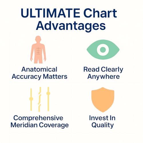 Image of Miridia Acupuncture Chart - Huge Laminated Anatomical TCM Meridian & Points Poster - Clinic /Study Use - Accurate Acupuncture Point Chart - Clear Labels - Comprehensive Meridian System - 36x24, Male