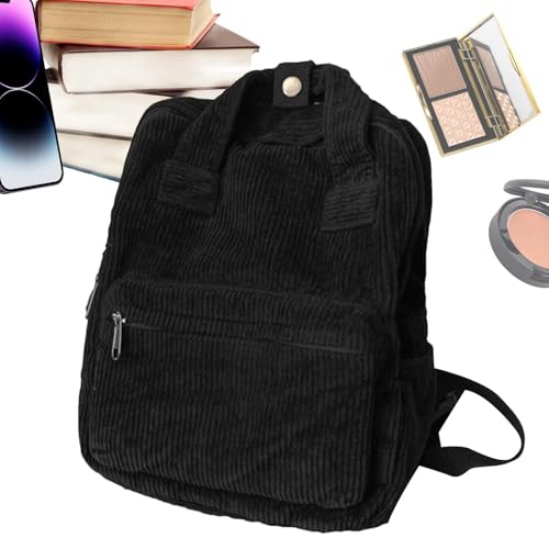 Sac à dos ordinateur velours côtelé idéal pour les cours et sorties - 6
