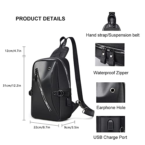 Mochila Crossbody Sling multi-bolsillo para senderismo miniatura 6