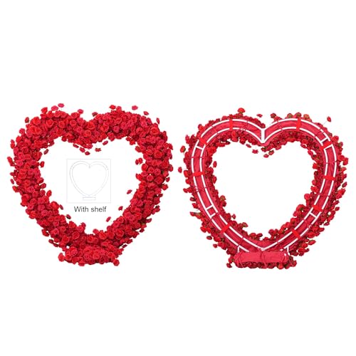 Angela flower Red Wedding Arch Flower Arrangement with Fabric Base