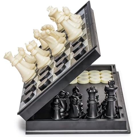 Yellow Mountain Imports Travel Chess & Checkers Set Cover